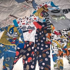 Bundle of 7 pajamas